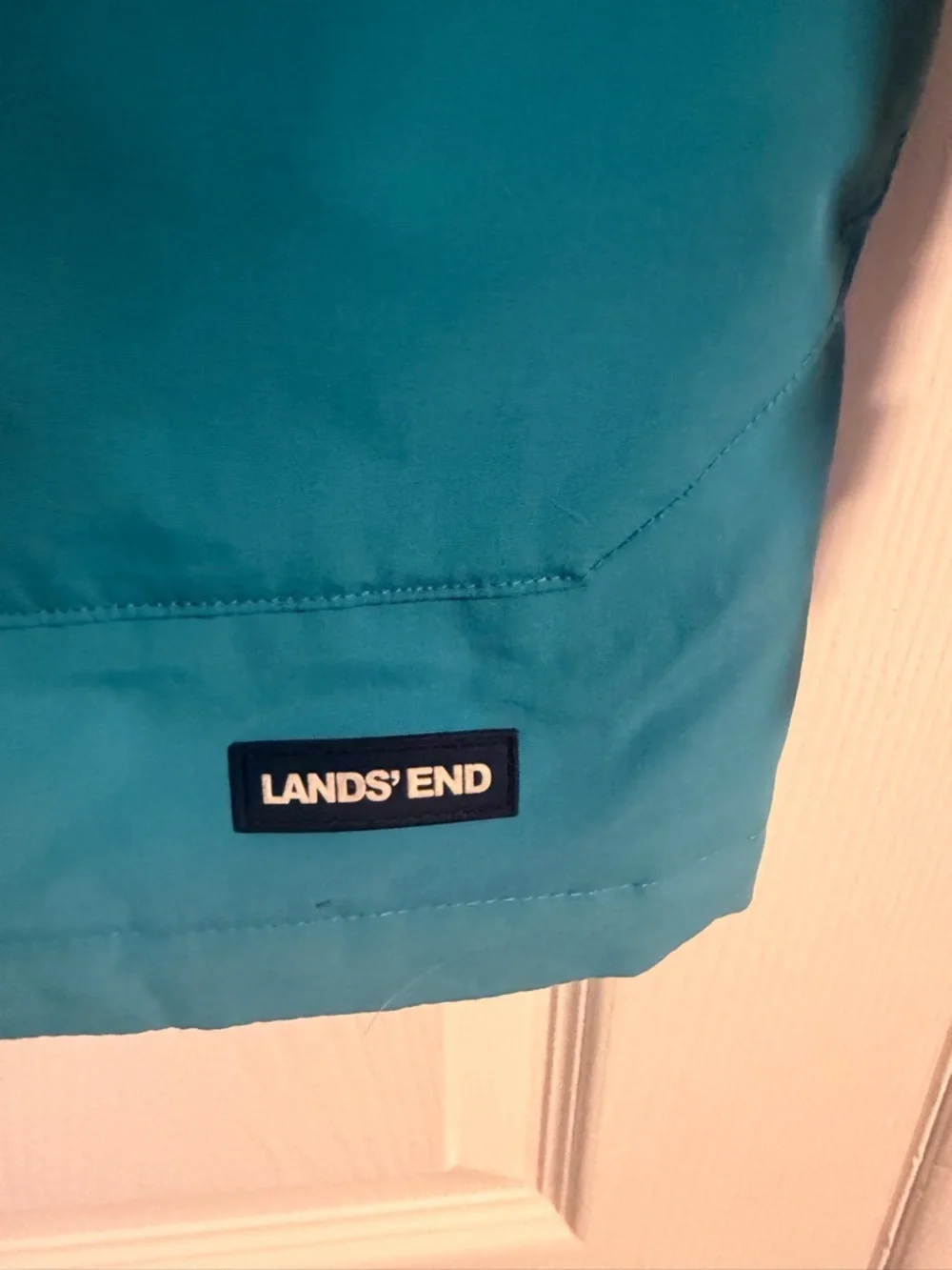 Lands' End Women's Aqua Blue Hooded Ski Jacket - Picture 3 of 10